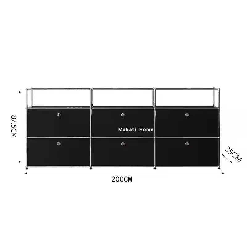 Living Room Cabinet Sideboards Coffee Table Tv Stand Storage Cabinet Corner Metal Storage Display Customizable Modular Furniture