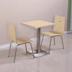 For Fast Food Restaurant Dining Table and Chair Set for Breakfast Snack Burger Milk Tea Shop High End Catering Staff Canteen