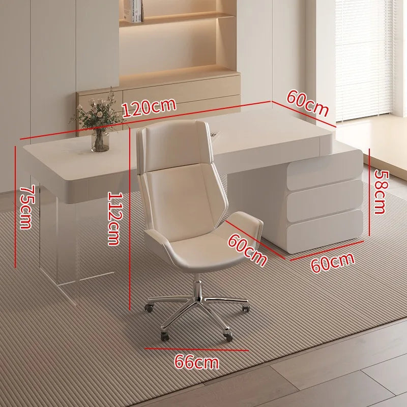 Jane Home Boss Writing Desk Beauty Salon Consultation Desk with Drawer Computer Desk