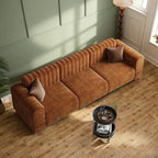 Medieval Style Designer Module Splicing Fabric Retro Wabi Wind Living Room B & B Beauty Salon Reception Sofa