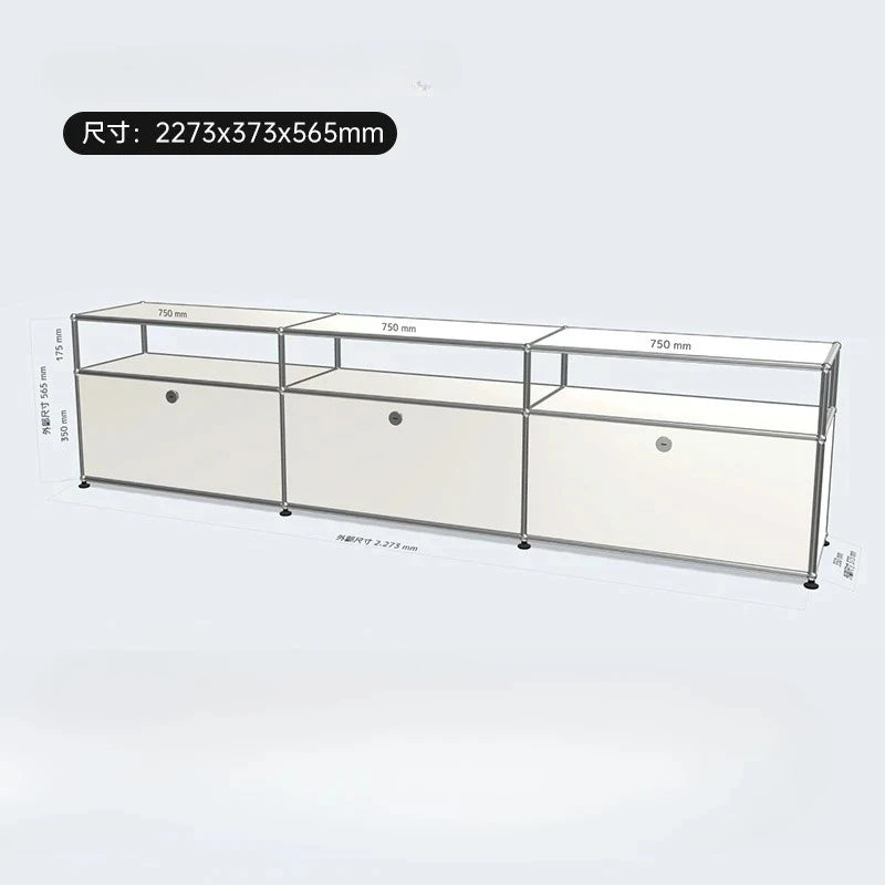Living Room Cabinet Sideboards Coffee Table Tv Stand Storage Cabinet Corner Metal Storage Display Customizable Modular Furniture