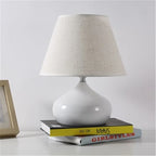 Modern Fashion Simplicity Ceramics Desk Lamp Iron Cloth Led Table Lamp for Bedroom Bedside Lamp Living Room Deco Lights Fixtures