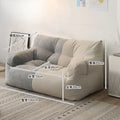 Single Double Reclining Lazy Sofa, Multi-Function Lounge Bed for Bedroom Dormitory Rental Room