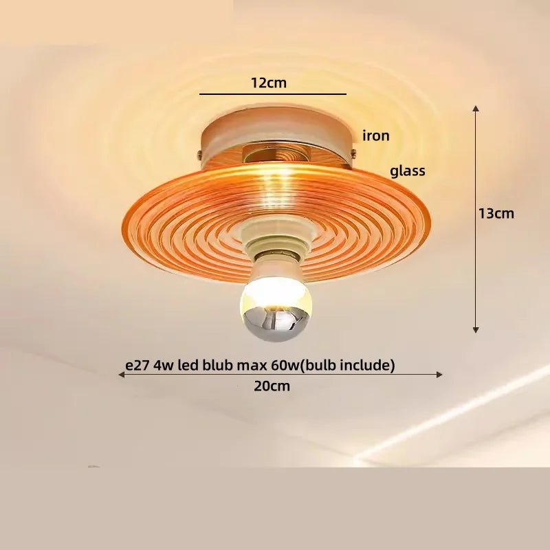 Flush Mount LED Ceiling Light Fixture Bathroom Kitchen Bedroom White Peace Dove Copper Tiffany Glass Plafond Lamp Lamparas