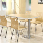 For Fast Food Restaurant Dining Table and Chair Set for Breakfast Snack Burger Milk Tea Shop High End Catering Staff Canteen