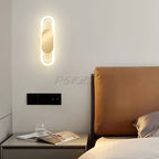 LED Bedroom Bedside Lamp Creative Personality Living Room Background Wall Lamp Wall Lamp Simple Modern Household