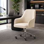 Ergonomic swivel computer chair with armrests and reclining support for home offices, study desks, and executive workspaces.