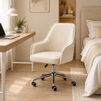 Ergonomic swivel computer chair with armrests and reclining support for home offices, study desks, and executive workspaces.