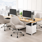 Office Chair Ergonomic Swivel Computer Chair with Armrests for Home Office Study Desk Reclining Executive Seating
