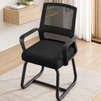 Mesh office chair with cushioned seat