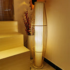 Modern Tea Table Floor Lamps Nordic Creative Bamboo Art LED Standing Light Fixtures Home Deco Living Room Bedroom Bedside Lamp