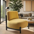 Modern Minimalist Accent Chair Cream Style Single Sofa Chair Luxury Lounge Armchair for Living Room Balcony Bedroom Decor
