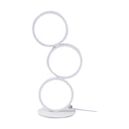 Dimming Table Lamp Intelligent Touch Ring Night Light Bedroom Simple Modern Living Room Lamp Monochrome Circle Desktable Lamp