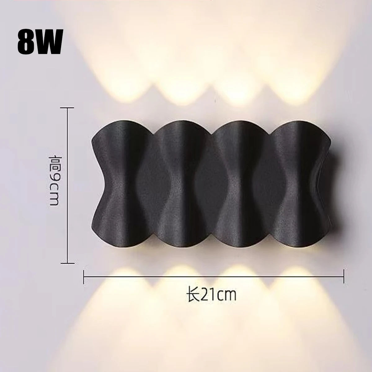 Outdoor Waterproof Wall Light AC220V Aluminum Wall Washer Creative Sconce for Living Room Bedroom Bedside