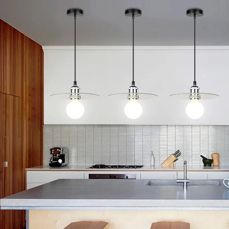 Vintage LED Pendant Lights Lamparas Creative Glass Hanging Lamp Modern Glass Chandeliers Bedroom Pendant Lamp Lamps Aesthetic
