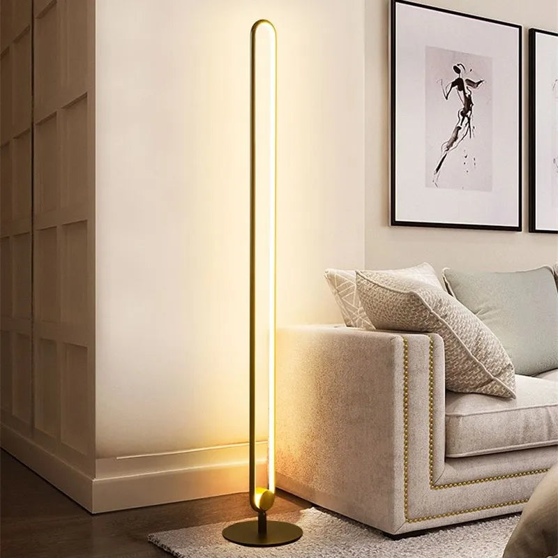Nordic Simple Led Floor Lamp Creative Modern Bedroom Bedside LED Standing Lamps for Living Room Home Decor Iron Art Stand Lights