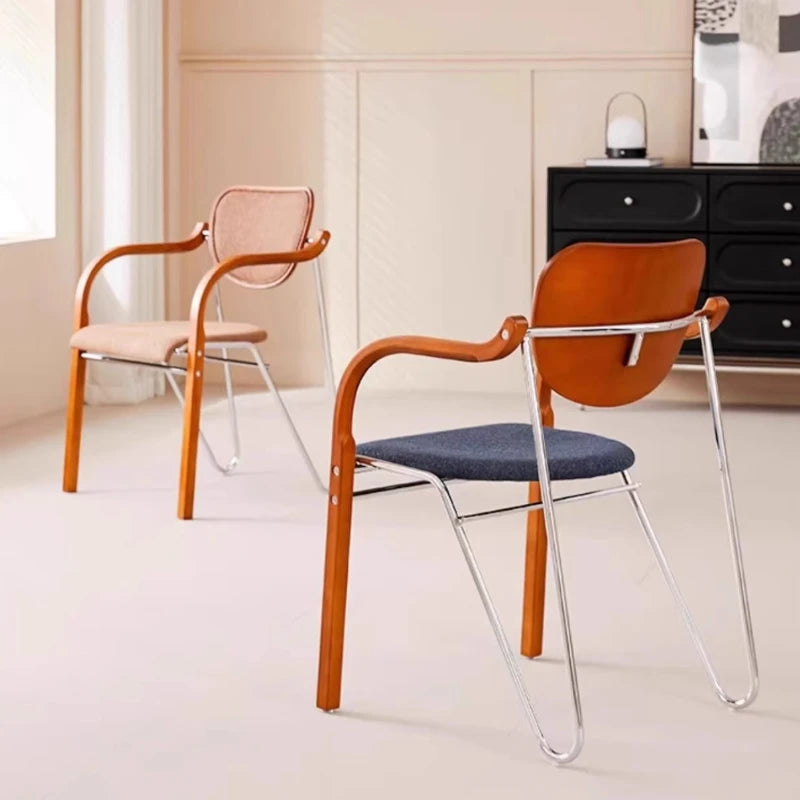 Pre-Loved Style Light Luxurious Vogue Dining Chair Retro Modern Minimalist Armchair Elegante Y Hermoso Dining Room Furniture