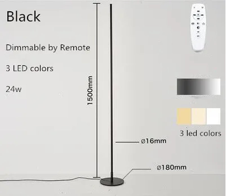 Modern Nordic Simple Creative Living Room Floor Lamp LED Lamp Metal Lamp Floor Lamp Nordic Simple Creative Bracket LED Black