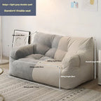 Ljylazy Linen Single Double Minimalist Sofa Leisure Bean Bag Chair Living Room Personality Puffs Sofa Creative Home Furniture
