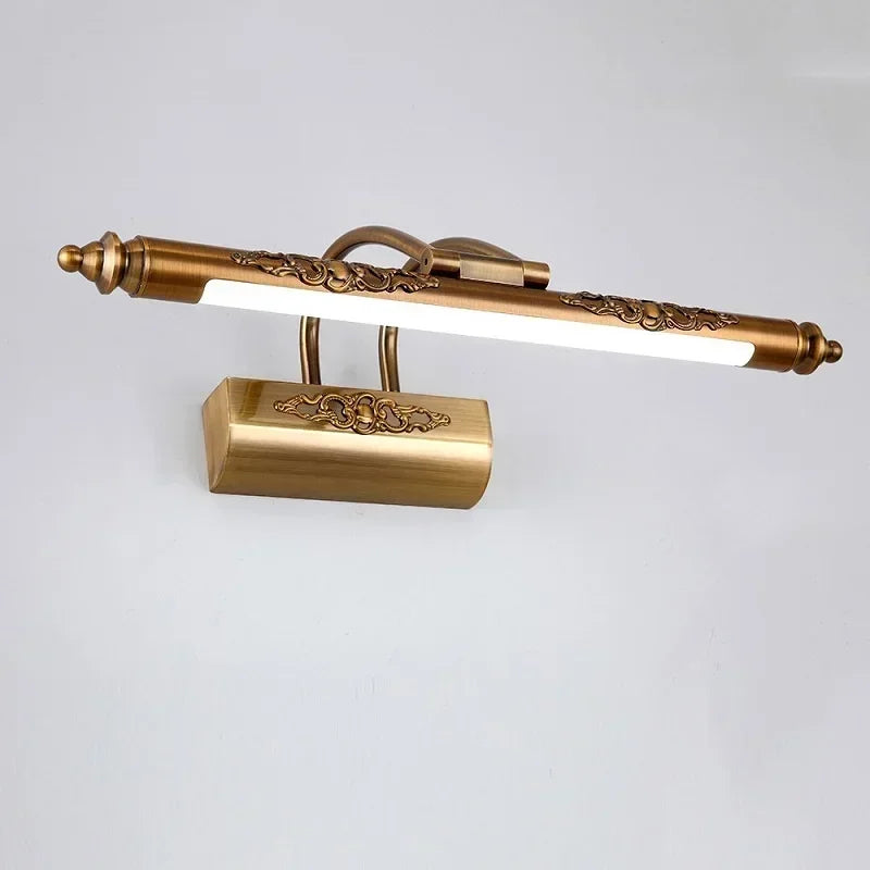 Cosmetic Mirror Retro Lamp 500Mm 8W LED European Makeup Light Vanity Bathroom Wall Lights Bronze Cabinet Lighting Decoration