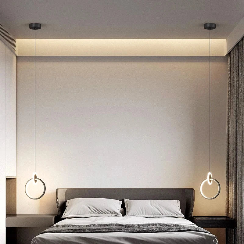 1 PC Modern Home Decor Led Lights Bedroom Lamp Bedside Pendant Light Lamps Led Chandeliers Hanging Light Indoor Lighting