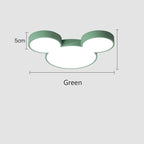 Cute Modern Ceiling Lamp Led Mickey Nordic Creative Lighting Fixture Living Child Kid Indoor Remote Control Decor Macaron Light