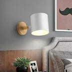 LED Wall Lamp Nordic Solid Wood Bedroom Wall Light Modern Minimalist Macaron Creative Living Room Indoor Lighting Wall Sconce