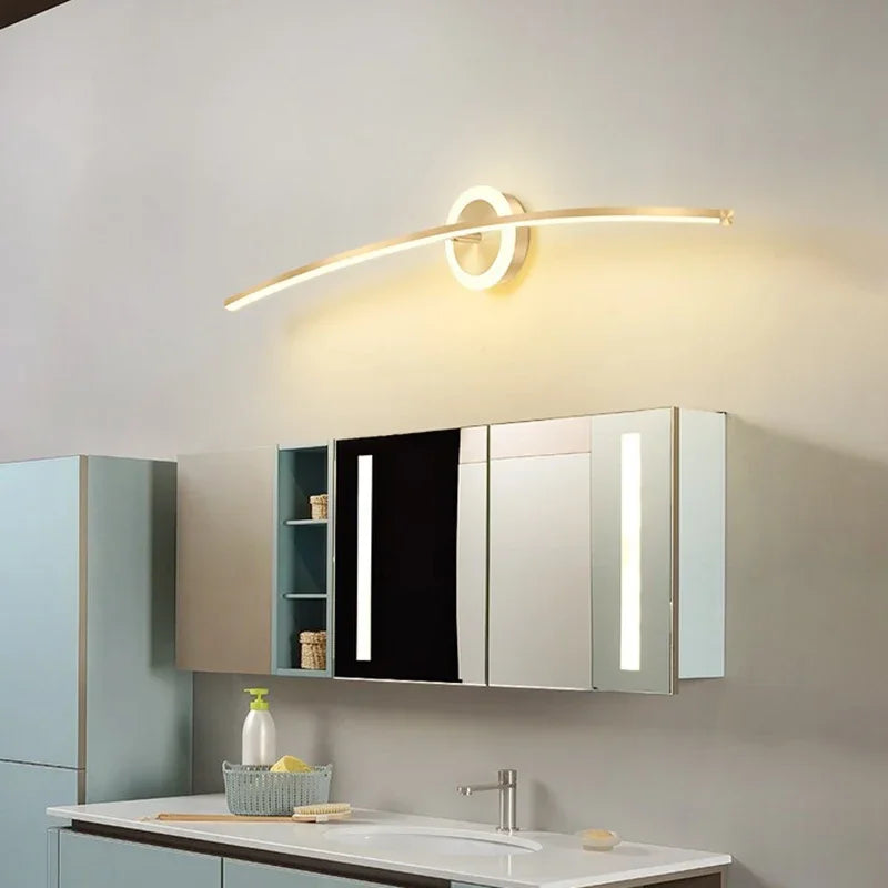Led Bathroom Light Mirror Wall Lamp Home Decor Wall Mount Light Fixture Modern Wall Lamps for Living Room Bedroom Hotel Bar Cafe