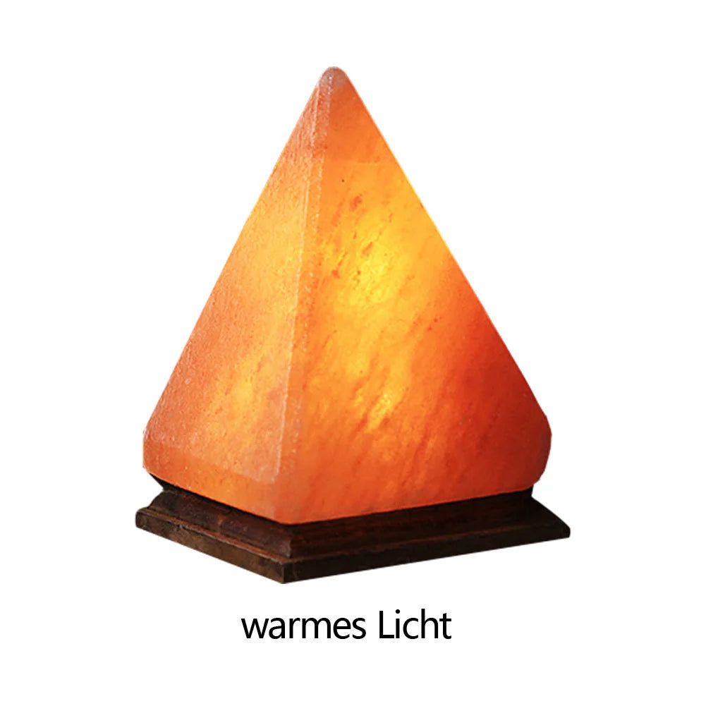 Himalayan Salt Lamp LED Night Light with Base Crystal Salt Rock Lamp LED Atmosphere Lamp Home Bedroom Decoration