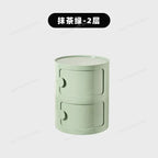 Nordic round Household Simple Creative Bedside Tables Bedroom Storage Cabinet Plastic Light Luxury Combination Small Cabinets