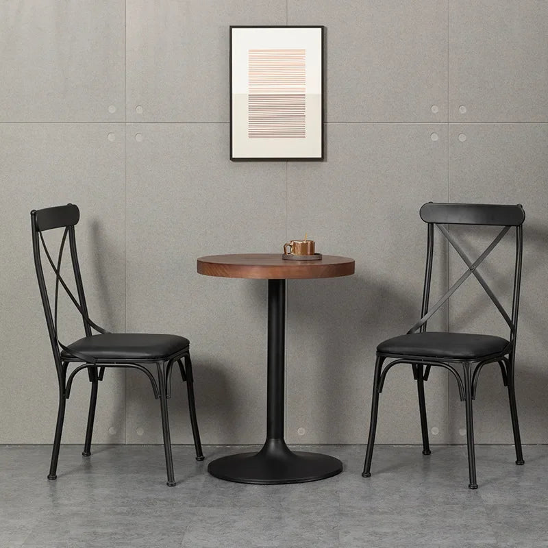 American Industrial Style Old Coffee Shop Restaurant Retro Pub Commercial Leisure Complete Set of Tables and Chairs