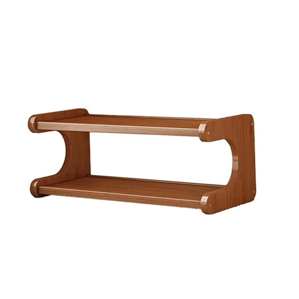 2/3 Tiers Desktop Storage Rack Compact Easy-To-Assemble Desk Bookshelf Space-Saving Multi-Functional Simple Shoe Organizer