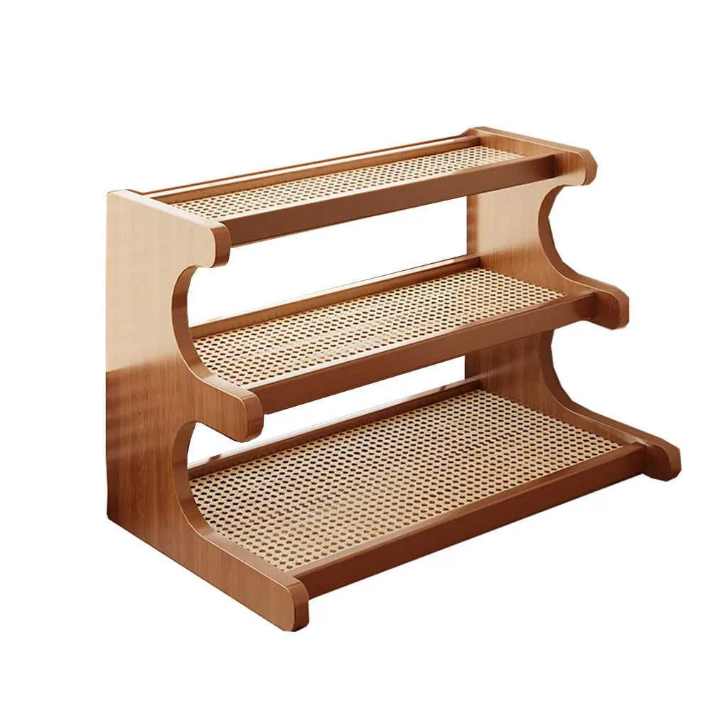 2/3 Tiers Desktop Storage Rack Compact Easy-To-Assemble Desk Bookshelf Space-Saving Multi-Functional Simple Shoe Organizer