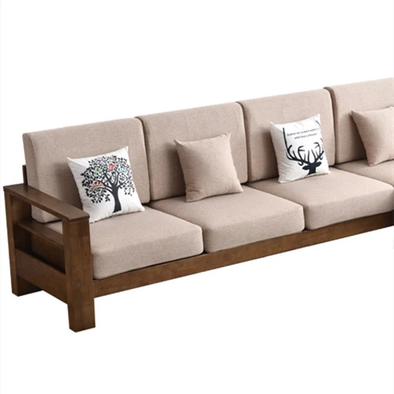 Living Room Sofas Minimalist Large Wooden Daybed Lazy Sofas Lounges Home Furniture