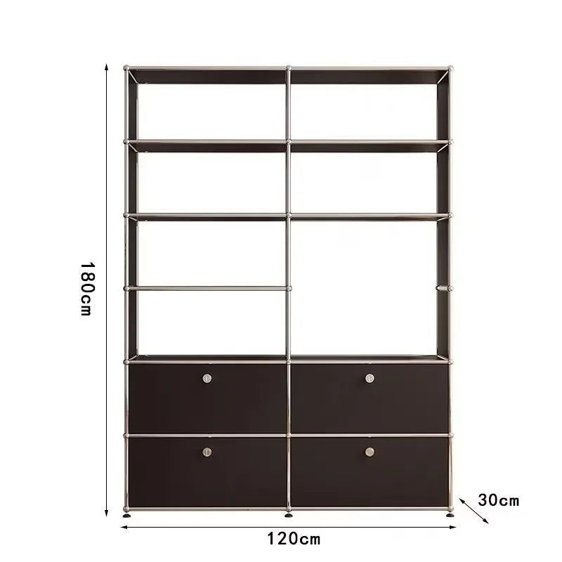 Living Room Cabinet Sideboards Coffee Table Tv Stand Storage Cabinet Corner Metal Storage Display Customizable Modular Furniture
