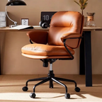Side view of height adjustable desk chair