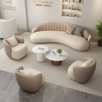 Faux leather accent chair for modern waiting room