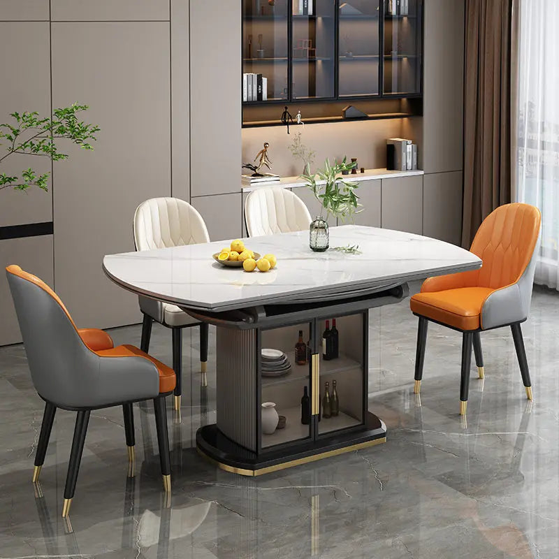 Luxury Modern Dining Table Coffee Restaurant Kitchen Marble Chairs Dining Table Nordic Lounge Mesas De Jantar Salon Furniture