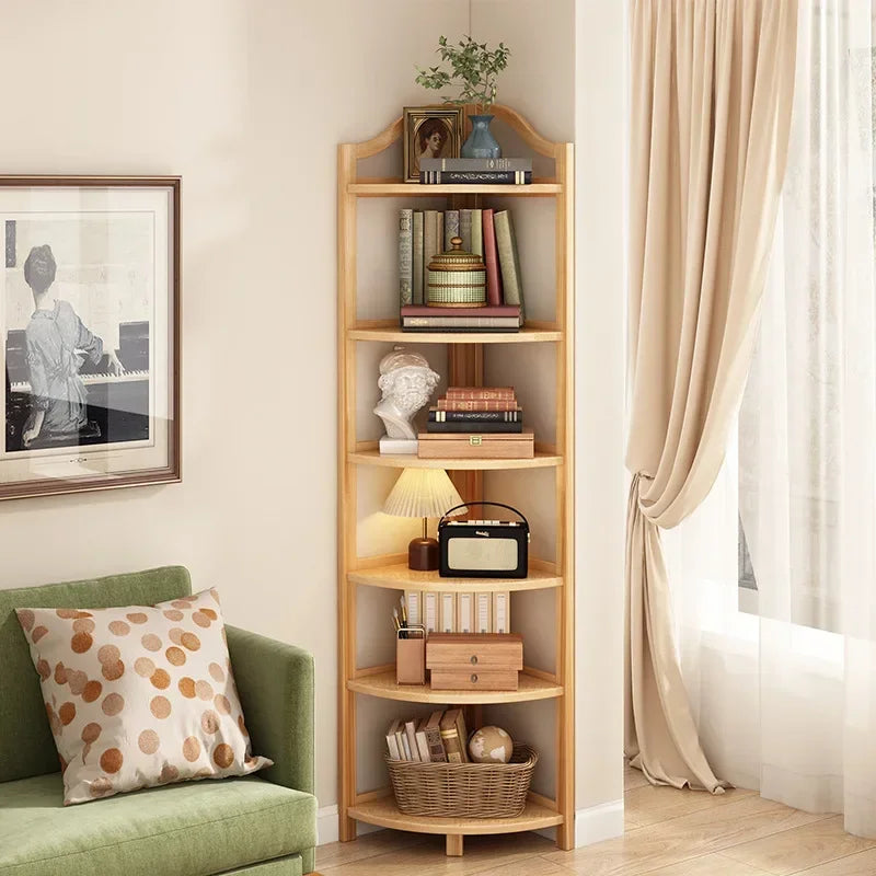 Household Goods Corner Cabinet Triangle Corner Cabinet Indoor Shelf Shelf Living Room Floor Locker Modern Simple Storage Rack