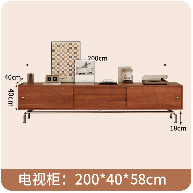 Modern Simple Tv Console Cabinet Elegant Style Personality Simple Tv Stands Boho Decoration Fernsehschrank Living Room Furniture