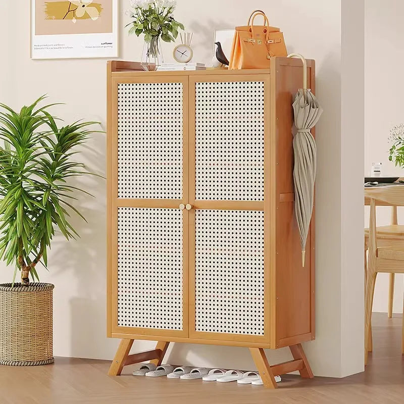 Simple Shoe Rack, Multi-Layer Storage Rack at the Door of the Home, Dust-Proof Shoe Cabinet, Not for Solid Wood Rental Houses