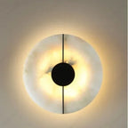 Modern round Wall Lamp Marble Stone Indoor Living Room Bedroom Bedside Kitchen Light Corridor Home Decoration Lighting