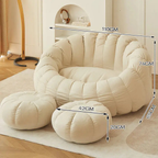 Dimensions of the flower-shaped bean bag chair