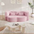 Foldable sofa bed in modern living room
