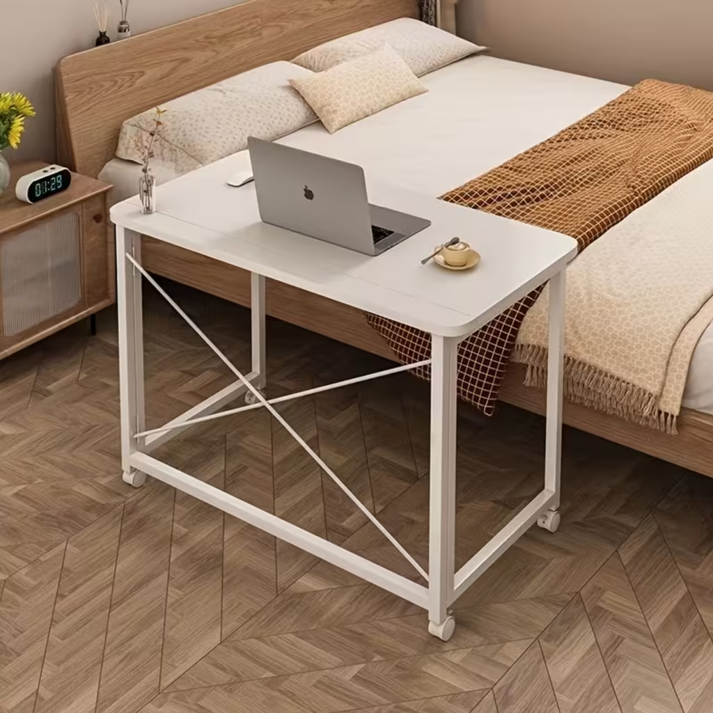 Compact folding study table for bedroom and home workspace