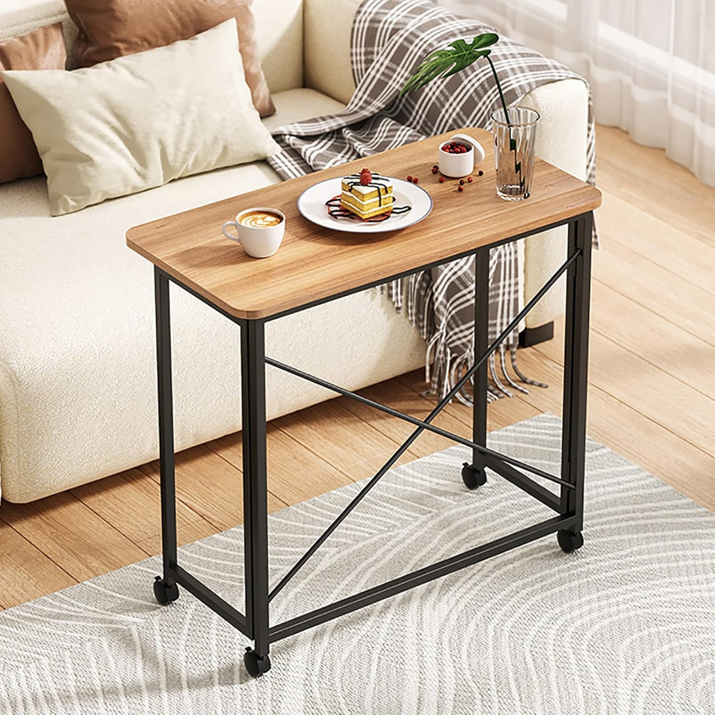Folding writing desk for bedroom and home office
