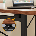 Space saving folding computer desk details