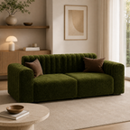 French style chenille sofa in an apartment