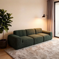 Green cloud velvet modular sofa
