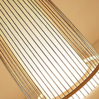 Close-up of the natural bamboo craftsmanship